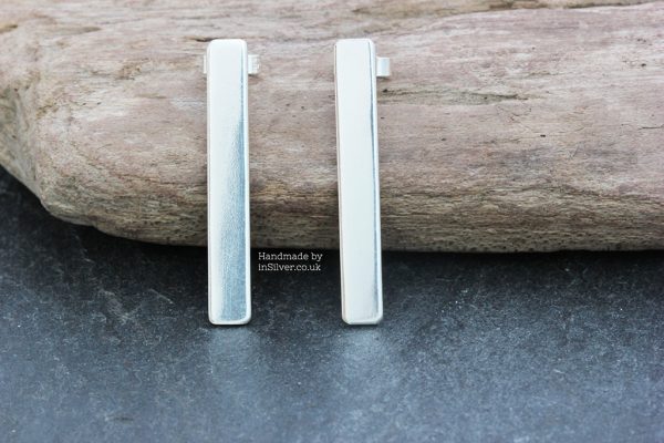 Oblong earrings - Smooth