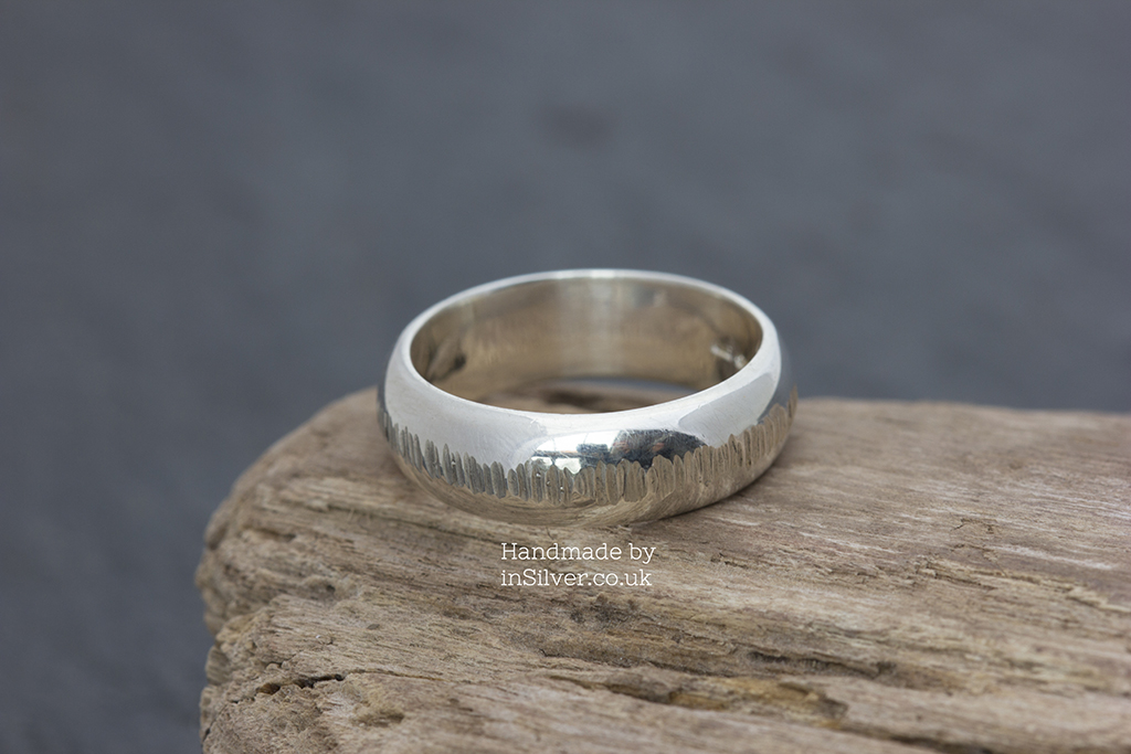 Chunky coin hammered band view 2 1024