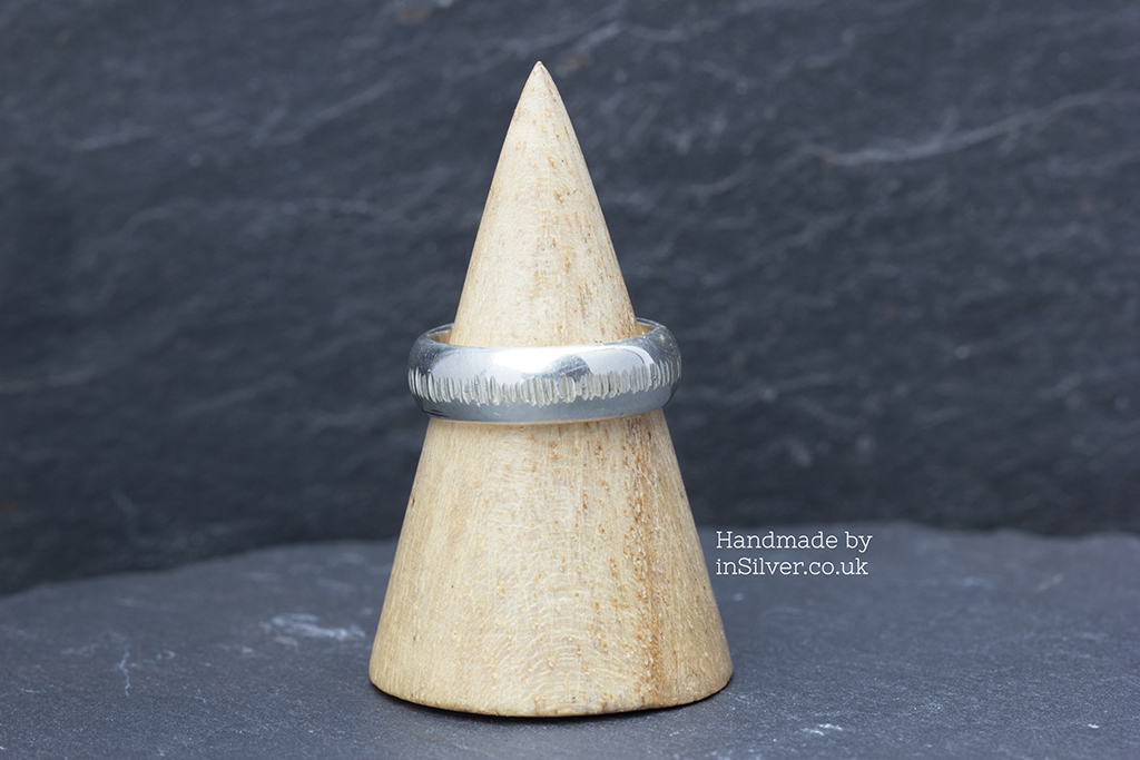 Chunky coin hammered band view 4 1024