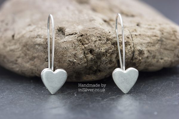 Shiny Heart Hook Earrings