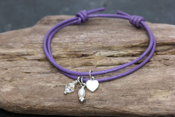 Friendship bracelet: Purple Heart