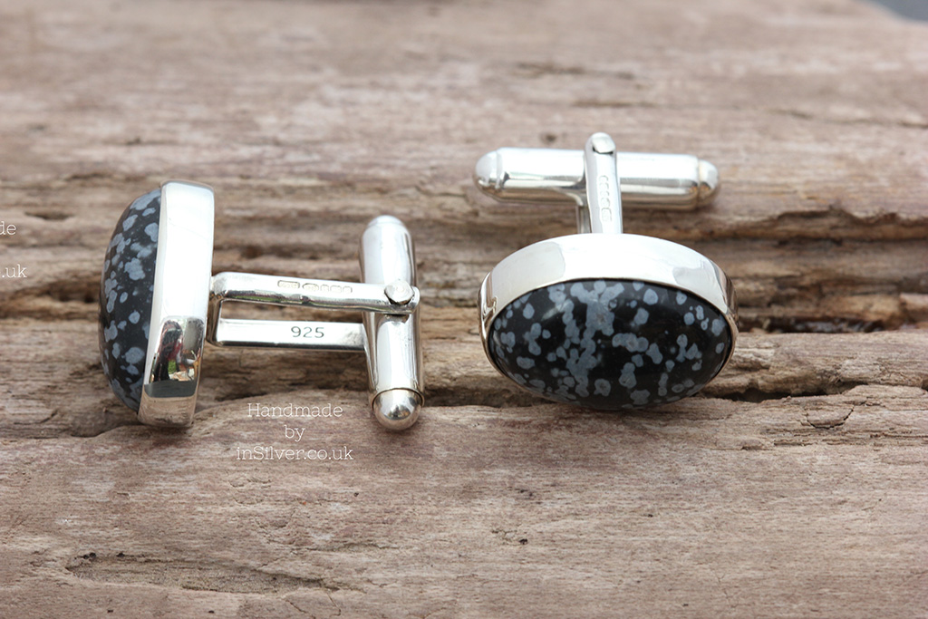 Snowflake Obsidian cufflinks wood 1024 wm
