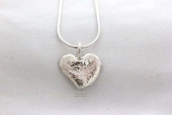 Molten Heart Pendant -  Natural finish