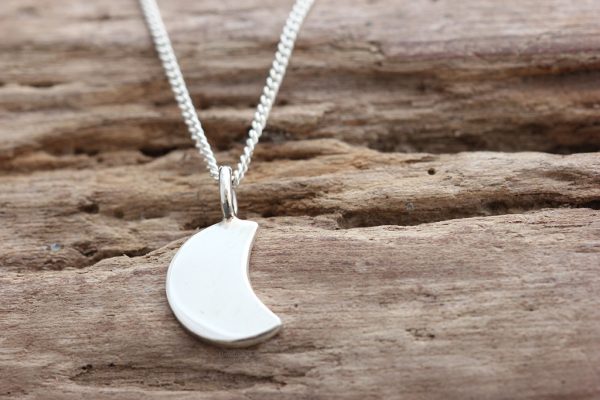Crescent Moon Pendant - Plain