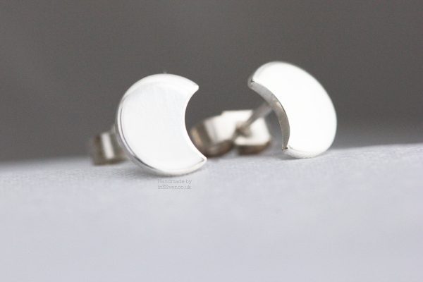 Crescent Moon Ear Studs